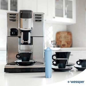 Cartuse filtrante Wessper pentru aparate de cafea complet automate, filtru de apa Aqua Blue cu carbune activ pentru aparat de cafea, cartuse compatibile cu Jura Impressa, ENA, Micro, GIGA, 71312 Blue - 2 bucati - Img 7