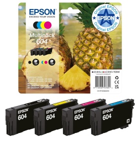 Cartuse Tinta Epson Original 604 Multipack 4 Culori, Compatibile XP-2200 XP-3200
