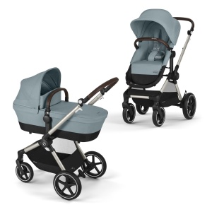 Carucior 2-in-1 CYBEX Gold EOS Lux, albastru furtunos, pentru 0-4 ani - Img 2