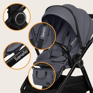 Carucior 2 in 1 LIONELO LAYLA cu suport pentru nou-nascuti si sport, max 22 kg - Img 8