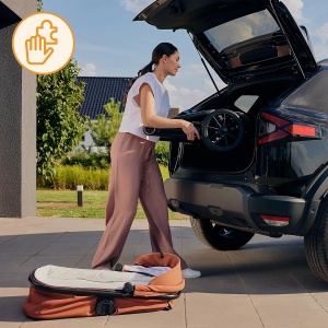 Carucior 3 in 1 Lionelo Layla cu scaun auto i-Size, 0-22 Kg, roti PU - Img 5