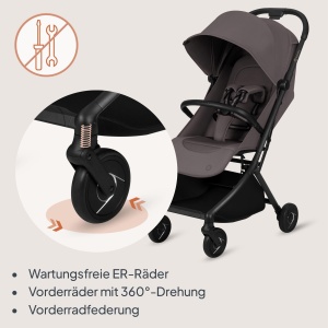 Carucior compact Lionelo Sia, ultraleicht, 5.9 kg, cu suport pentru pahar - Img 8