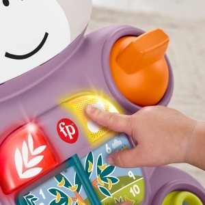 Carucior de mers Fisher-Price JGW90, lila, cu activitati muzicale - Img 3