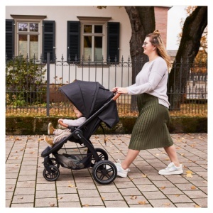 Carucior hauck Uptown, Melange Black - pentru nou-nascuti, cu suport pentru bauturi, pliabil - Img 3