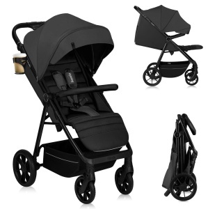 Carucior Lionelo Mira pentru copii 0-4 ani, 22 kg, roti 360, umbrela UPF50