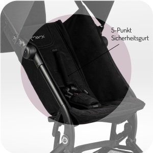Carucior MoMi GRACE ultracompact pliabil cu rucsac inclus pentru copii 6 luni - Img 4