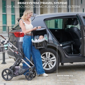 Carucior Multifunctional Kinderkraft MOOV2 AIR 4 in 1, Capacitate 22 kg, Culoare Gri - Img 9