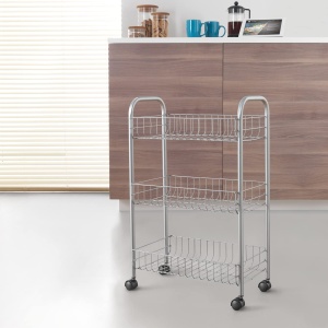 Carucior multifunctional Metaltex 3 etaje, inox, 41 x 23 x 63 cm - Img 6
