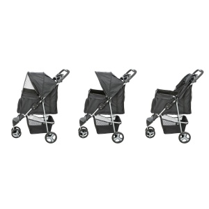 Carucior pentru caini TRIXIE 28958, 47 100 80 CM, negru, 4,6 kg - Img 5