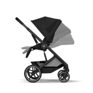 Carucior pentru copii CYBEX Balios S Lux cu landou pliabil, Negru - Img 3