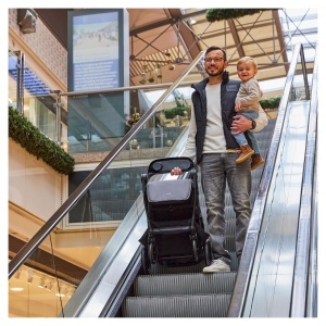 Carucior pentru copii Hauck Shop N Care, Pannensicher, Culoare Gri, Greutate 8.5 kg - Img 3