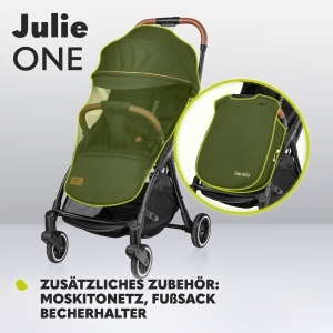 Carucior pentru copii Lionelo Julie One pana la 22 kg spatar si suport picioare reglabile pliere compacta accesorii incluse - Img 9