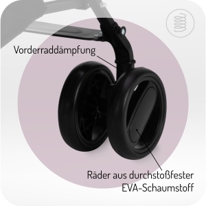 Carucior pentru copii MoMi AKIRA, 5 puncte de siguranta, 8 kg, cu protectie ploaie - Img 3