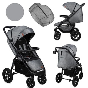 Carucior pentru copii MoMi MIYA, cu 5 puncte de siguranta, 22 kg, roti poliuretan - Img 12