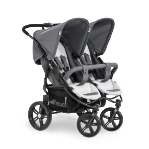 Carucior pentru gemeni hauck Roadster Duo SLX, capacitate 2 copii, grisilver