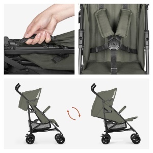 Carucior pliabil hauck Fold N Care, verde, 7.6 kg, cu protectie UV 50 - Img 4