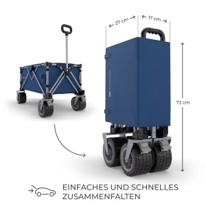 Carucior pliabil Kinderkraft ROLLSTER, capacitate 100 kg, volum 130 L, albastru - Img 4