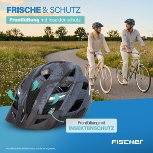 Casca de bicicleta Fischer Urban Plus Brooklyn, SM, 52-59cm, albastra - Img 9