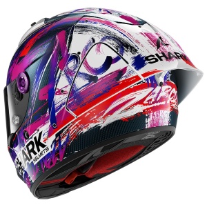 Casca Moto SHARK AERON GP FIM Replica ZARCO, Carbon Alb Violet, XS - Img 2