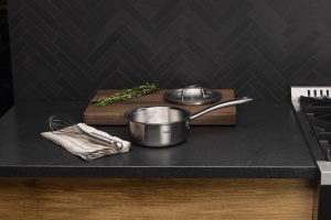 Caserola cu maner Fissler M5 Pro-Ply 16 cm, inox 1810, capac metalic - Img 6