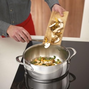 Caserola Lagostina Orchestra din inox 1810, 26 cm, cu capac si doua manere - Img 3