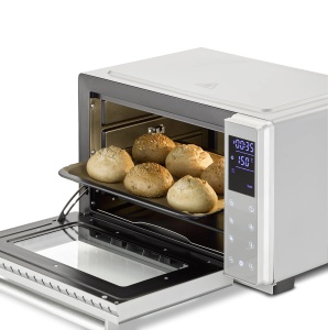 CASO Bake & Style 26 Touch - Cuptor design, Evaluare test: Foarte bun, 9 programe automate, interval de temperatura de la 30 - 230 degC, cronometru, incl. rotisor si piatra de pizza, coacere, prajire, coacere, gratar - Img 5