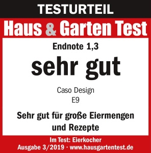 CASO E9 Fierbator de oua electronic design din otel inoxidabil capacitate 8 oua - Img 3
