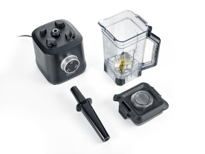 CASO PowerBlender B 2000 - Blender profesional, rezultat test: foarte bun, 30.000 rpm, vasul blender Tritan rezistent la spargere, fara BPA, sistem de lame 8 pliuri cu acoperire din titan, negru - Img 7