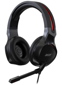 Casti audio Acer Nitro Gaming, 50mm, 100 dB, negru-rosu