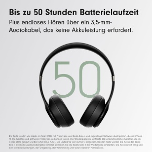 Casti audio Beats Solo 4, Bluetooth, 50 ore autonomie, mattschwarz - Img 3