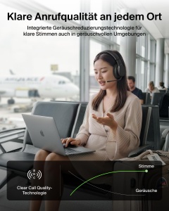 Casti audio Belkin SoundForm Adapt, wireless, cu microfon, negru - Img 4
