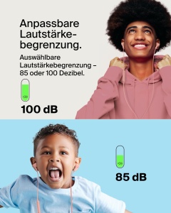 Casti audio Belkin SoundForm cu microfon, USB-C, impermeabile, roz - Img 2