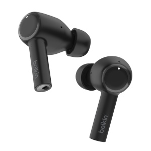Casti audio Belkin SoundForm Pulse, Noise Cancelling, IPX5, Bluetooth 5.2, Negru