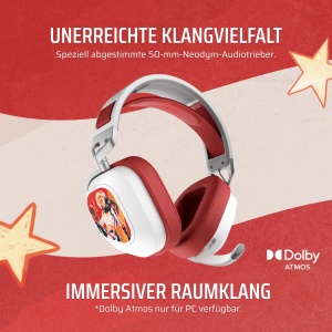 Casti audio Corsair HS80 RGB Wireless Nuka-Cola, Dolby Atmos, usoare - Img 3