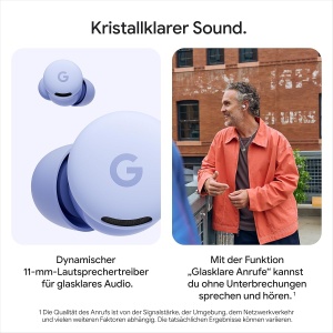 Casti audio Google Pixel Buds 2a cu anulare activa a zgomotului, usoare, rezistente la apa - Img 3