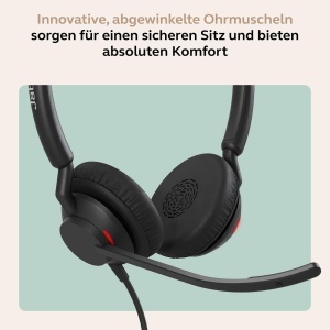 Casti audio Jabra Engage 40 cu cablu, 2 microfoane, design ultraleger - Img 6