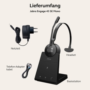 Casti audio Jabra Engage 45 SE Mono, design usor, sunet clar, durabilitate ridicata - Img 7