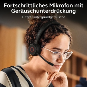 Casti audio Jabra Evolve 65 TE, wireless, cu microfon, negru, autonomie 16 ore - Img 4