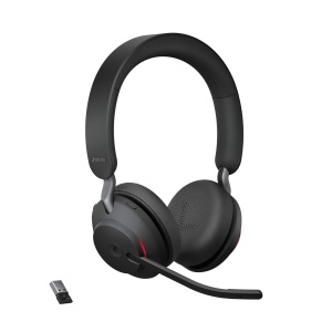 Casti audio Jabra Evolve2 65, wireless, cu anulare zgomot, negru