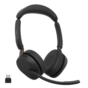 Casti audio Jabra Evolve3 65 Bluetooth, cu microfon, USB-C, ANC