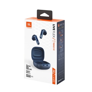 Casti audio JBL Live Flex, 40 ore autonomie, reducere zgomot, waterproof, bleu - Img 6