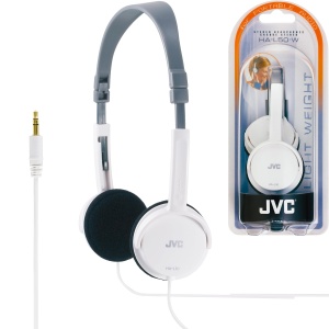 Casti audio JVC HA L 50 W, usoare, cu design pliabil, culoare alba - Img 8