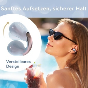 Casti audio JVC HA-NP1T-AN Bluetooth 5.3, 24h autonomie, Pearl Edition - Img 4