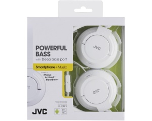 Casti audio JVC HA-SR185-W-E cu microfon, design pliabil, alb - Img 2