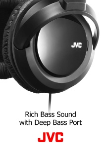 Casti audio JVC HARX330, 40 mm, rotative, negru - Img 3