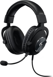Casti audio Logitech G, Negru, cu microfon detasabil, surround sound