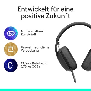 Casti audio Logitech Zone Vibe 100, wireless, 40 mm, usor, cu microfon - Img 10