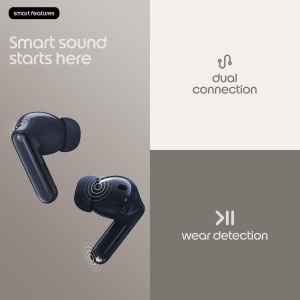 Casti audio Moto Buds 2 Plus - Silhouette, Dynamic ANC, IP54, 40 ore autonomie - Img 4