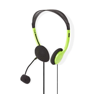 Casti audio NEDIS PC-Headset Stereo cu Microfon Extern 2.00 m Verde - Img 4