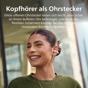 Casti audio Philips TAQ2000WT, Bluetooth 5.4, 28 ore autonomie, Alb - Img 3